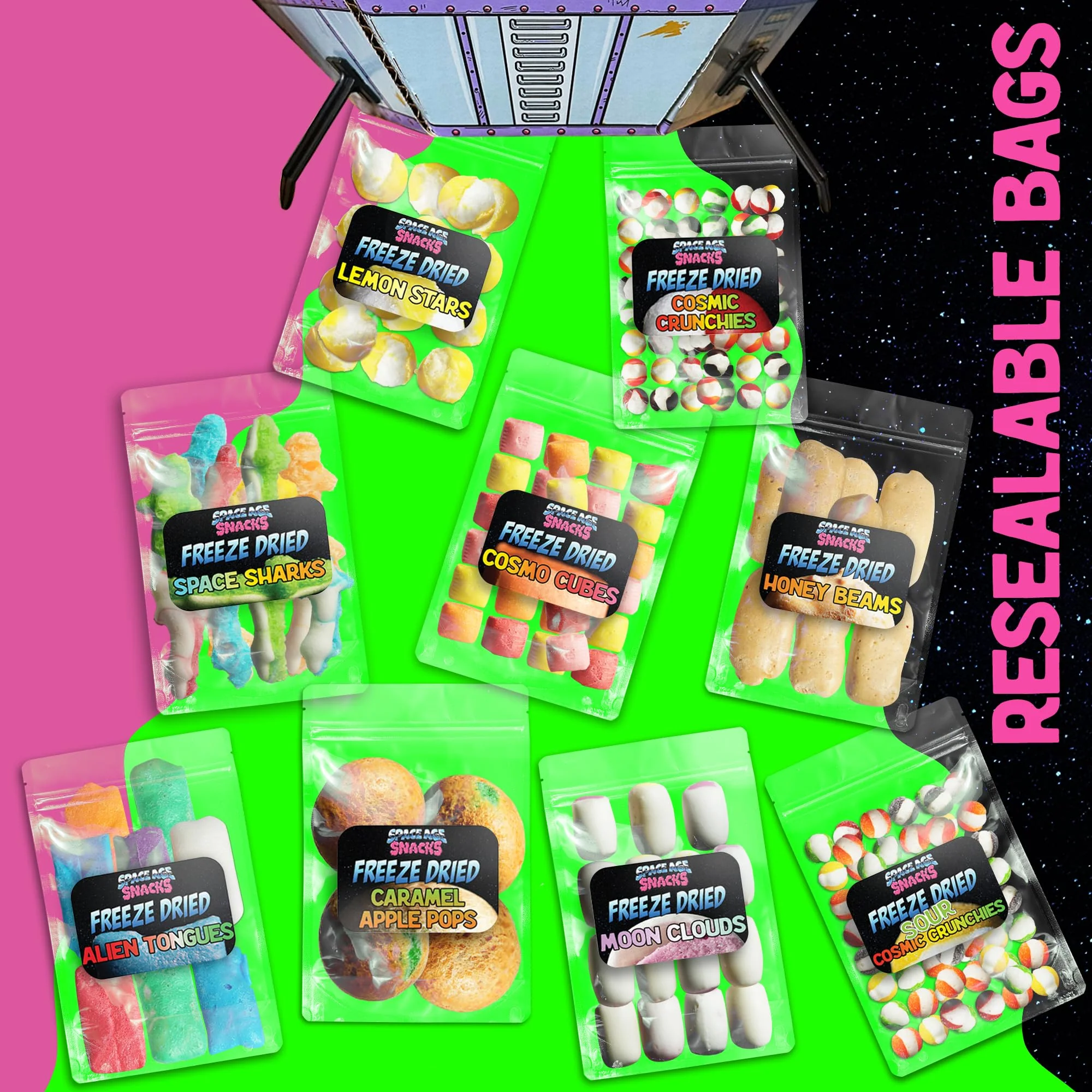 Space Age Snacks - Variety 9 Pack - Image 6