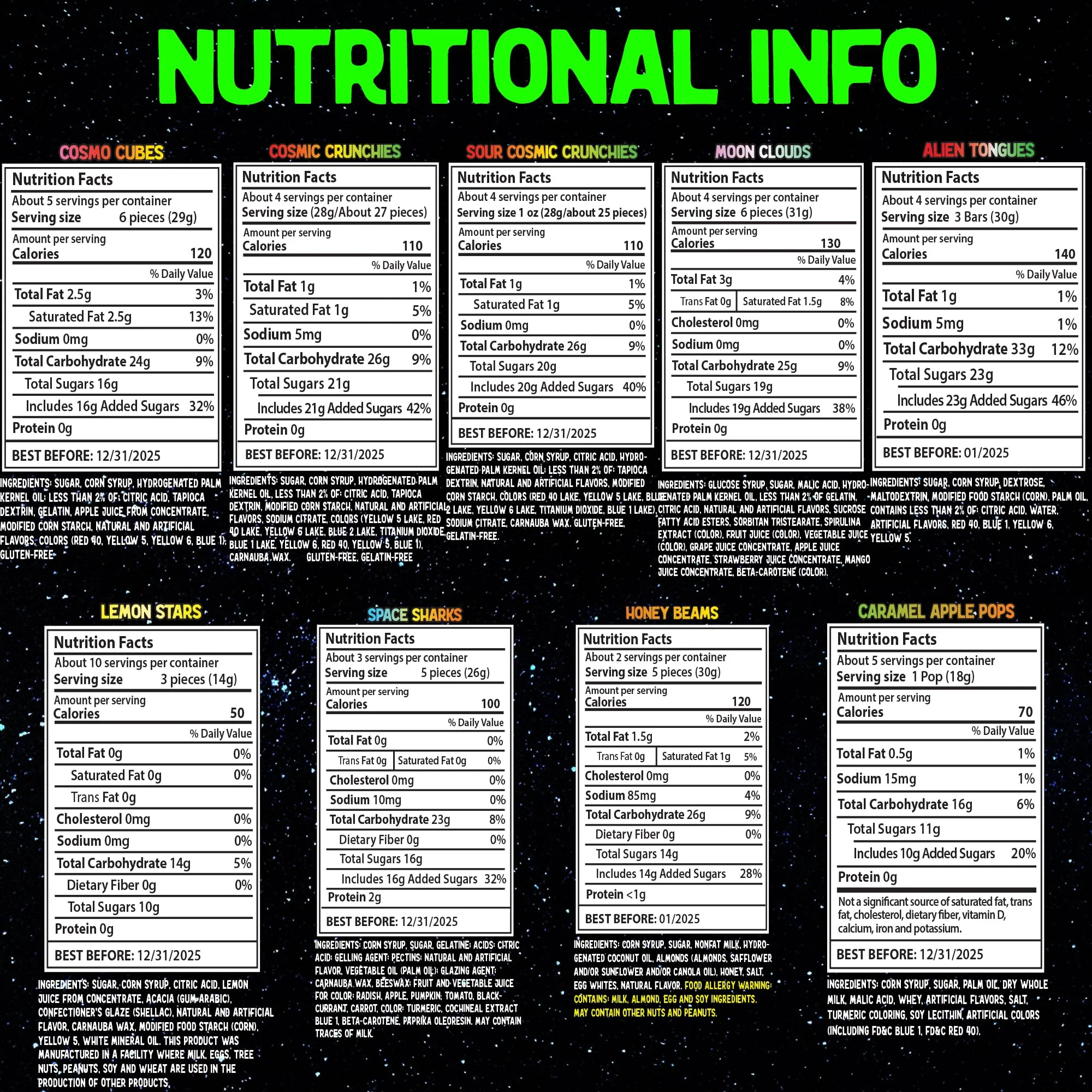 Space Age Snacks - Variety 9 Pack - Image 8