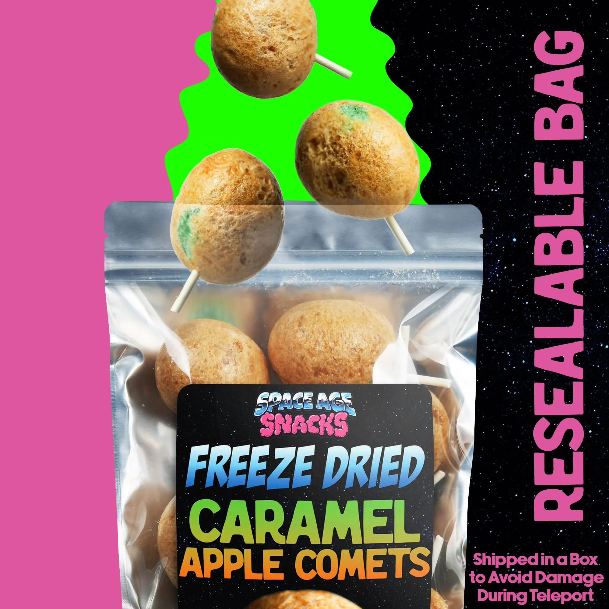Space Age Snacks - Caramel Apple Comets 7 oz - Single Pack - Image 5
