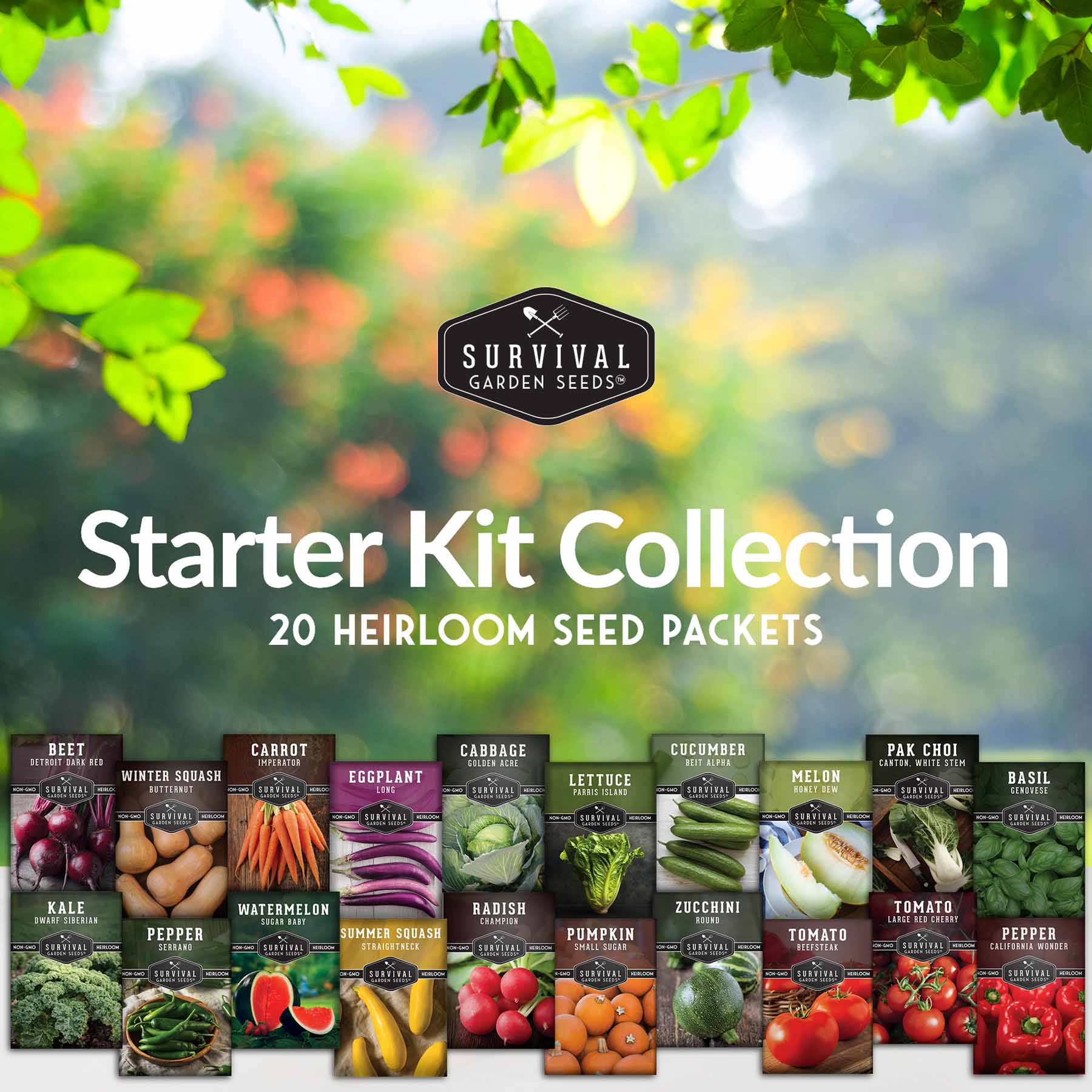 Starter Kit Seed Vault - 20 Delicious Varieties of Vegetables - Image 2
