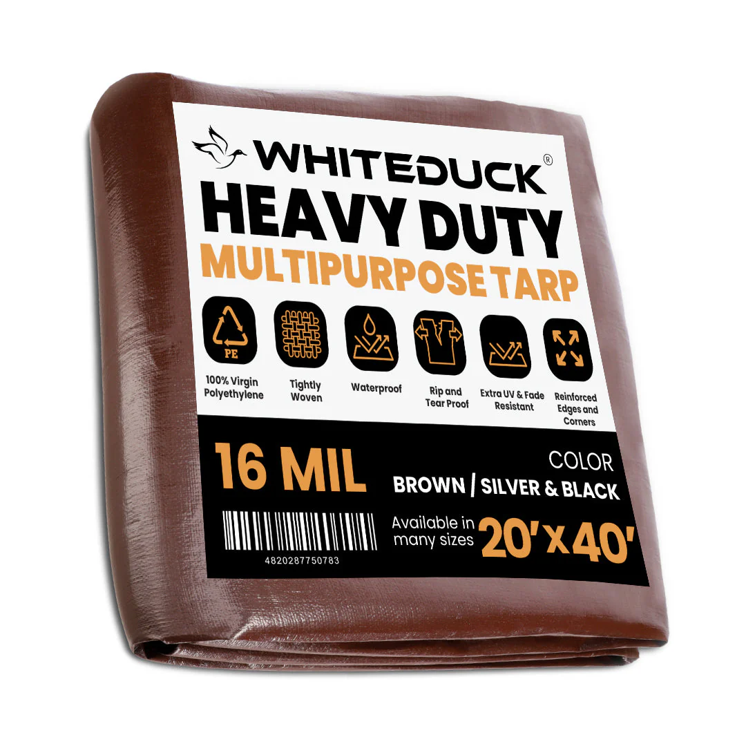 Super Heavy Duty Poly Tarp Cover Thick 16 Mil, 8 oz - Image 23