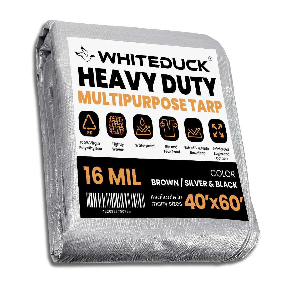 Super Heavy Duty Poly Tarp Cover Thick 16 Mil, 8 oz - Image 50