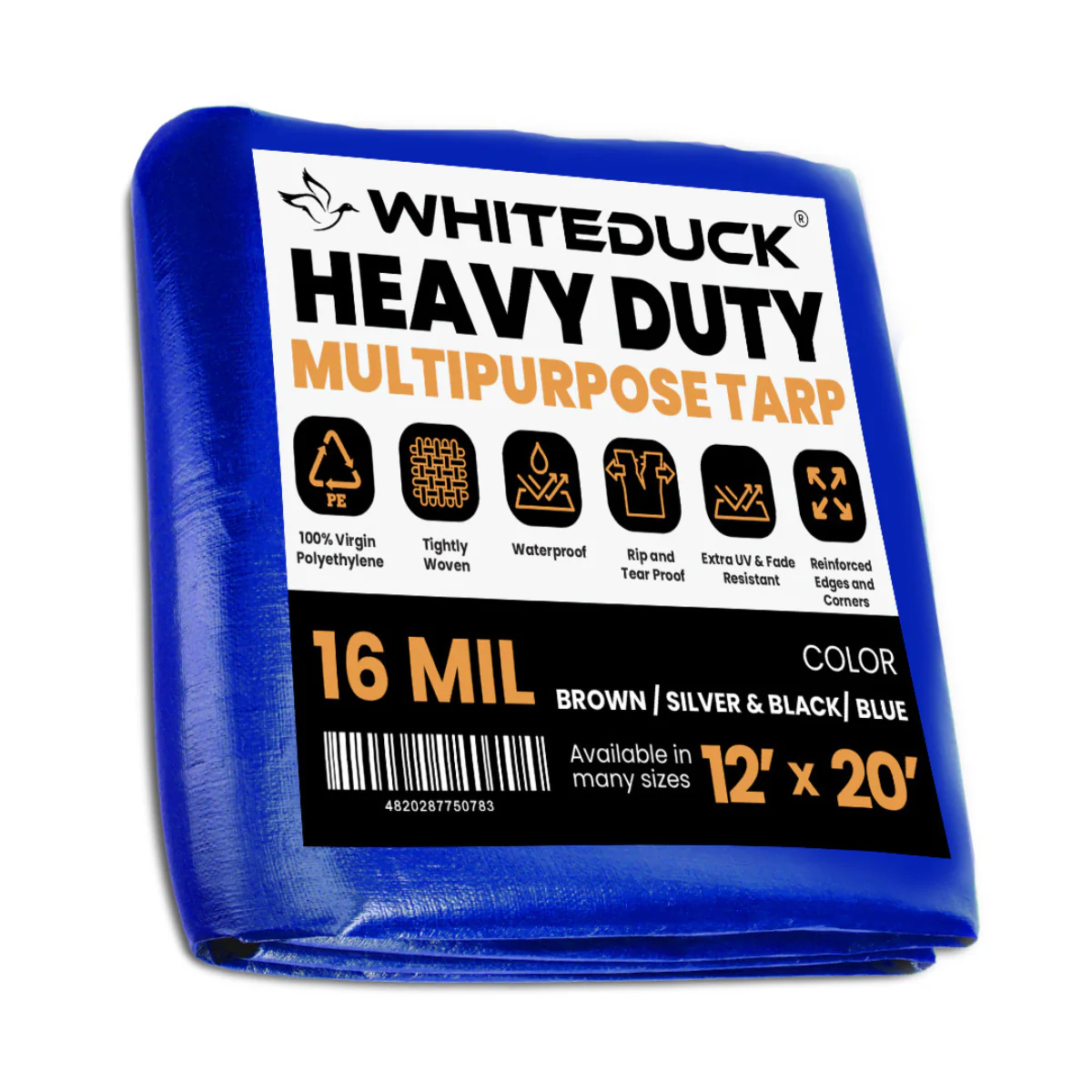 Super Heavy Duty Poly Tarp Cover Thick 16 Mil, 8 oz - Image 56