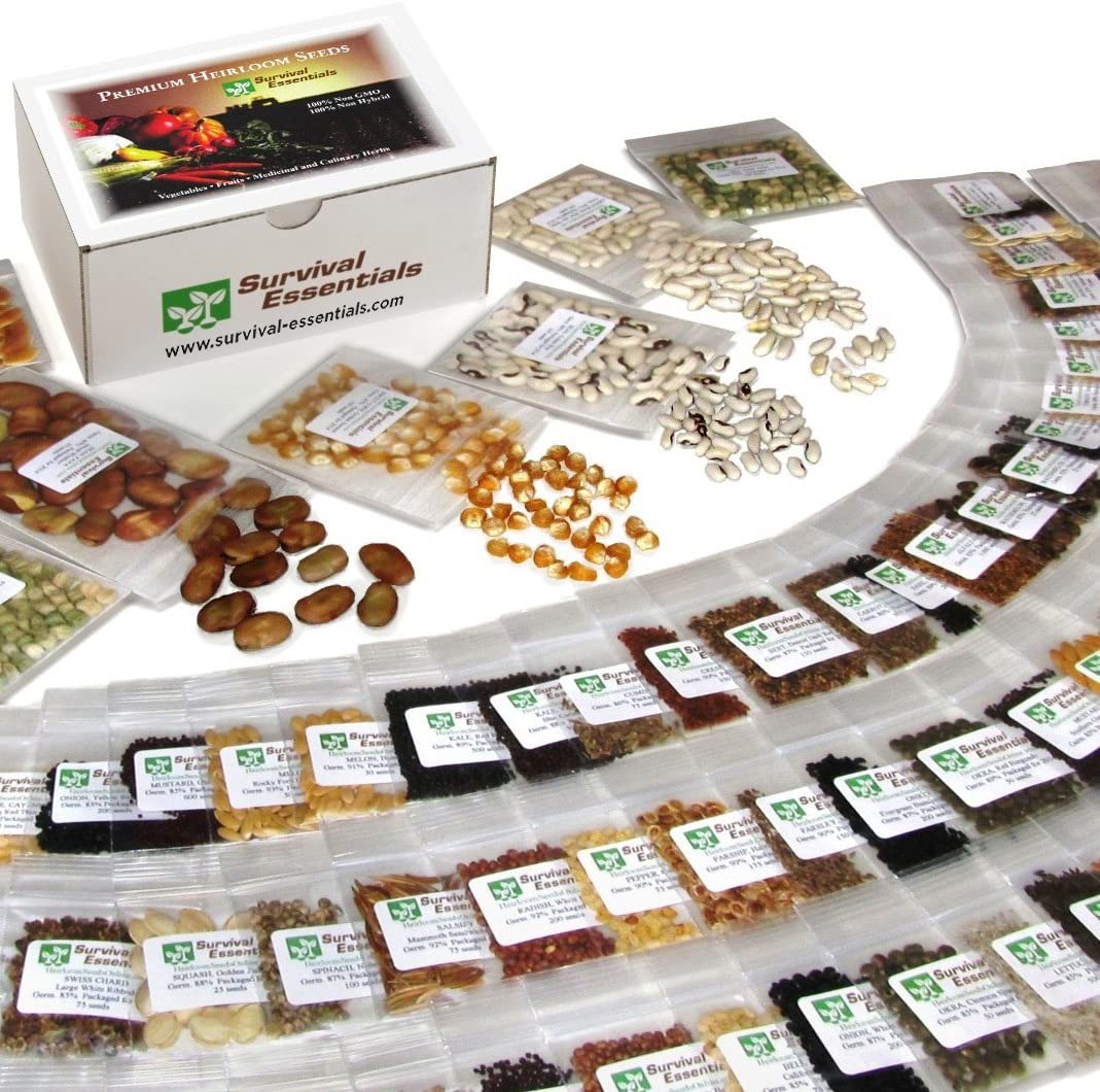 Survival Essentials Seeds Premium Heirloom Seeds Box - 135 Varieties - Over 23,000 Seeds - Image 4