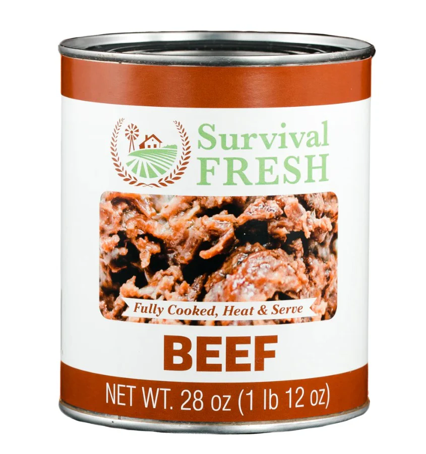 Survival Fresh Meats - Beef 28 oz Cans - Case of 12 - Image 6