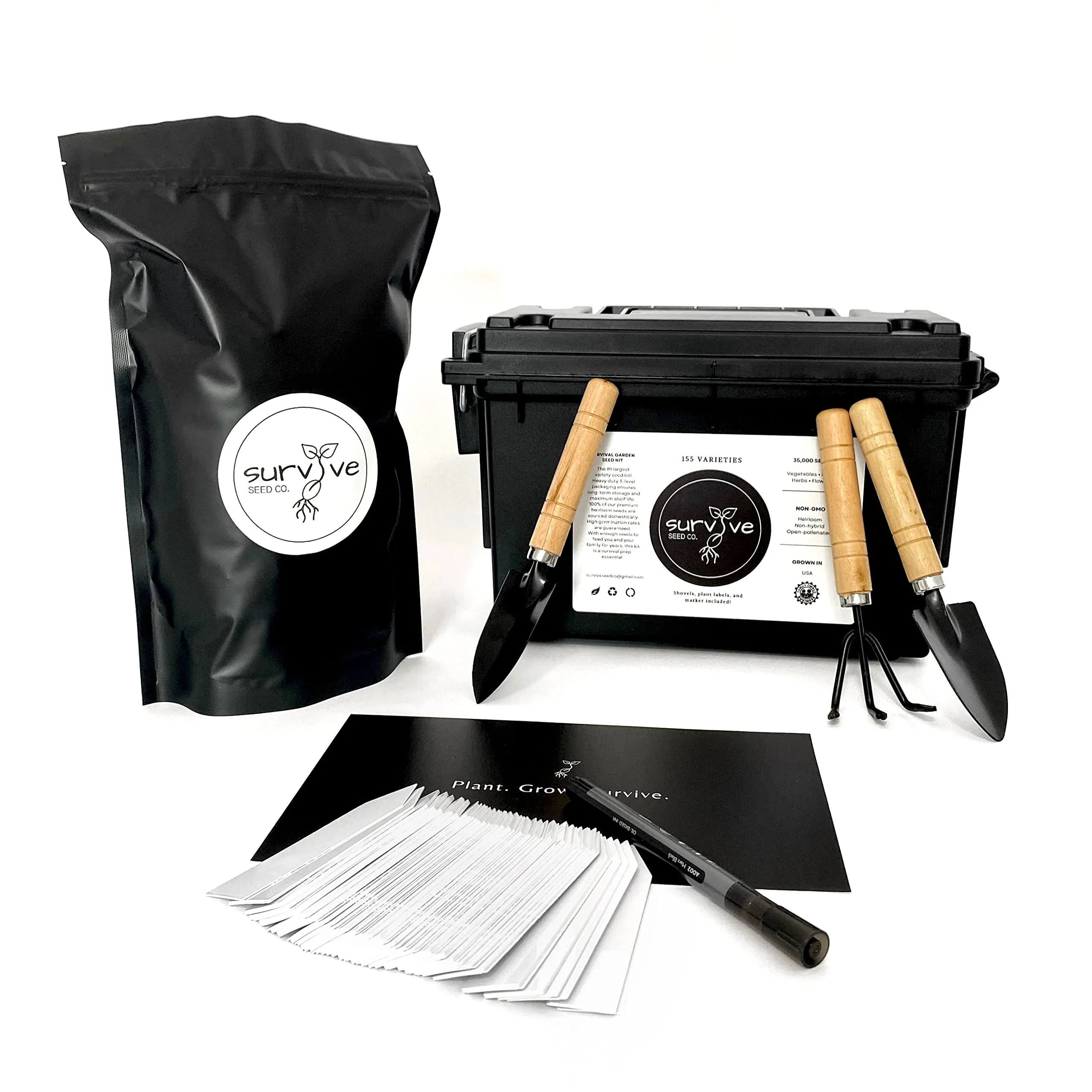 Survival Seed Kit - 155 Varieties - (Over 35,000 Heirloom Seeds) - Image 2
