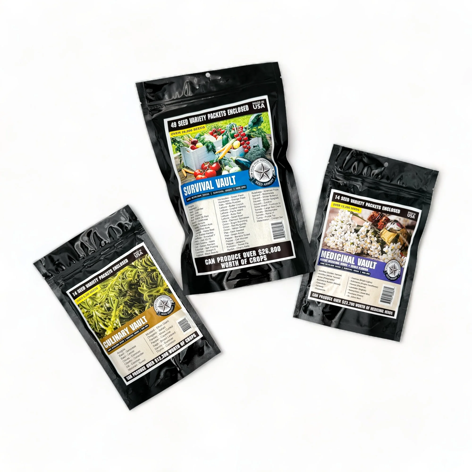 Survival Seed Vault Super Kit - 77 Varieties - Image 3