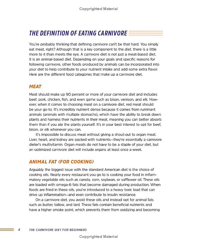 The Carnivore Diet for Beginners (Spiral Bound) - Image 4