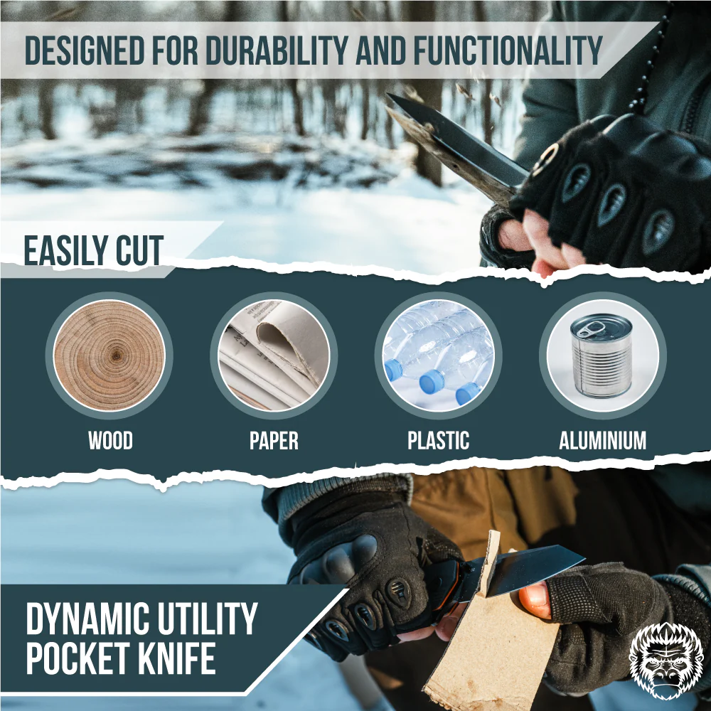 The Clip Point Folding Pocket Knife Giftset for Men and Women (Silver and Green) - Image 6