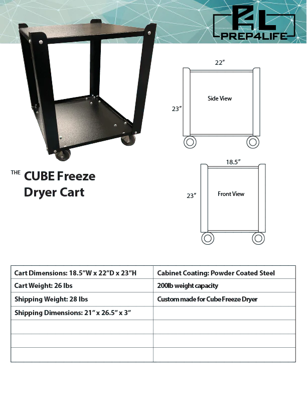 The Cube Freeze Dryer Rolling Cart - Image 3