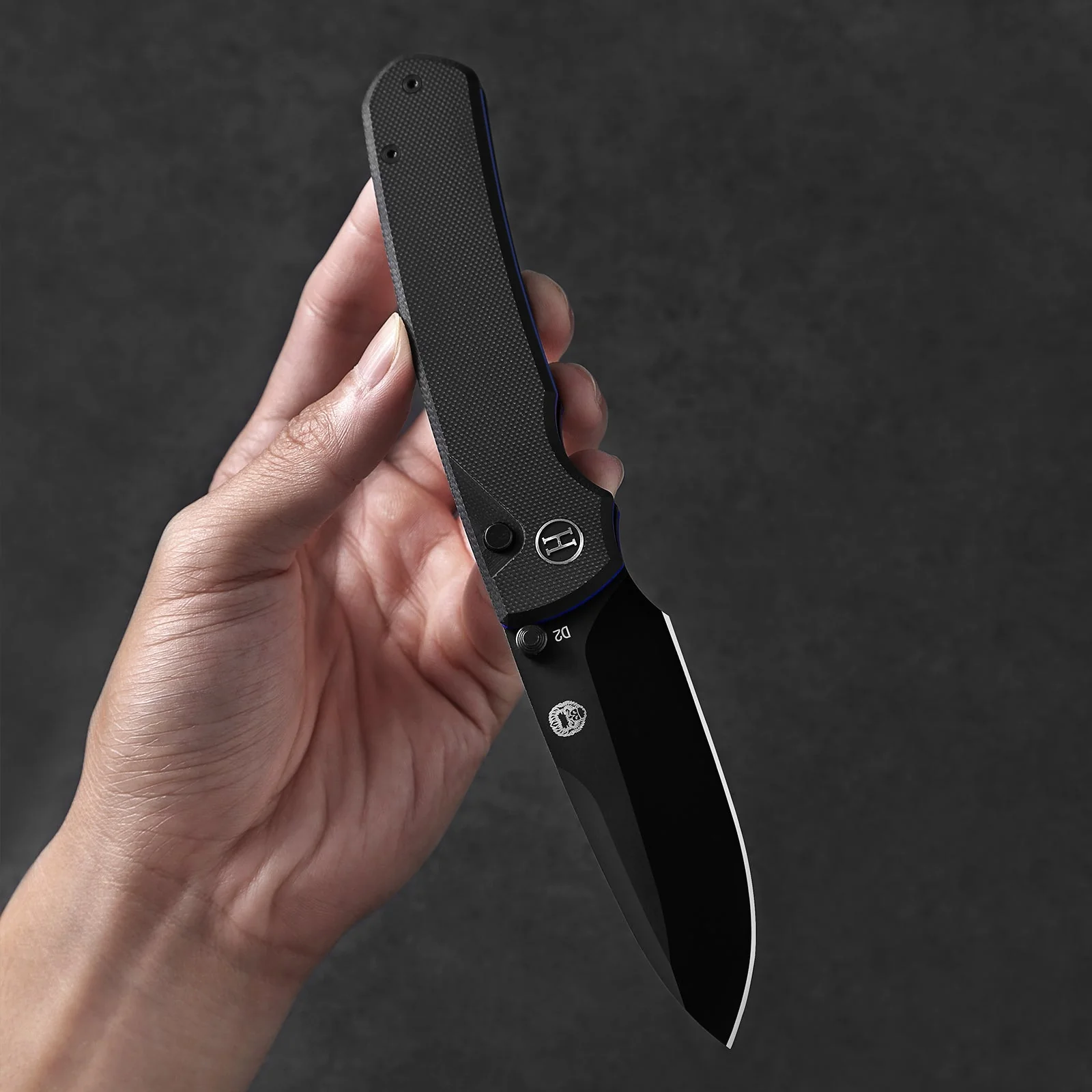 The Loyalist Folding Pocket Knife Giftset for Men and Women (Black and Blue) - Image 5