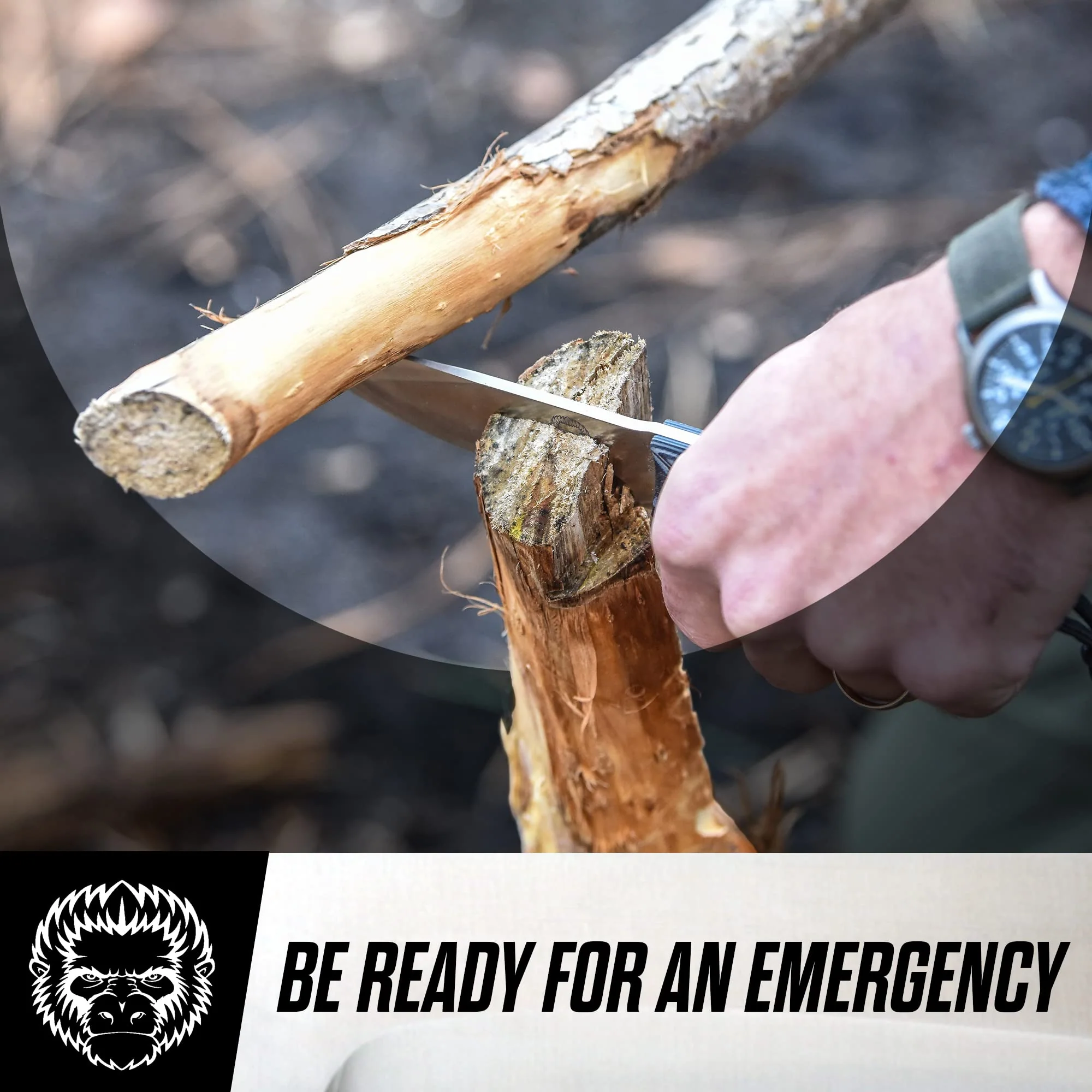 The Naked Silverback Survival Knife Giftset for Men - Image 2