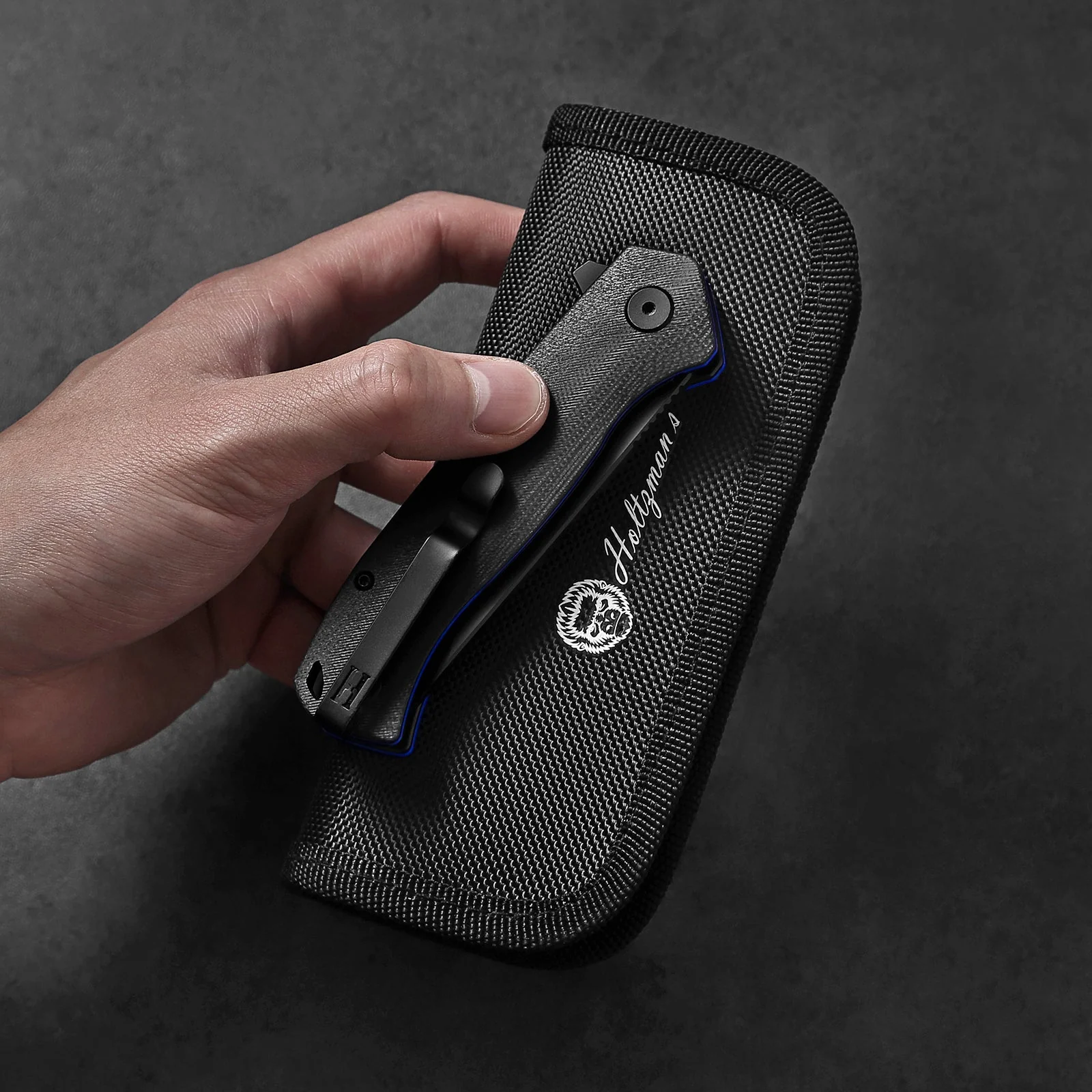 The Pathfinder Folding Pocket Knife Giftset for Men and Women (Black and Blue) - Image 6