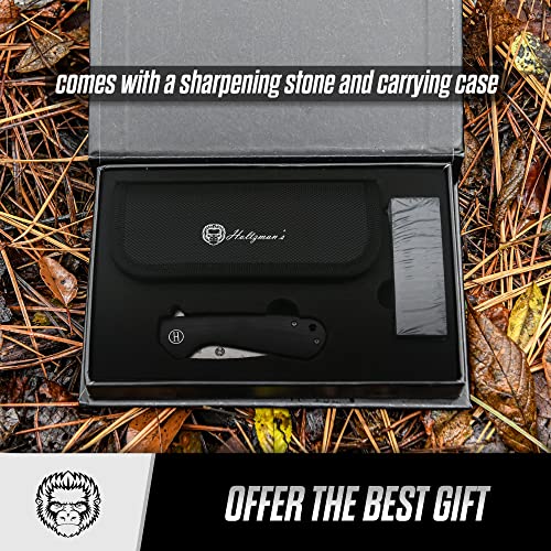 The Peasant Folding Pocket Knife Giftset for Men and Women (Silver and Black) - Image 10