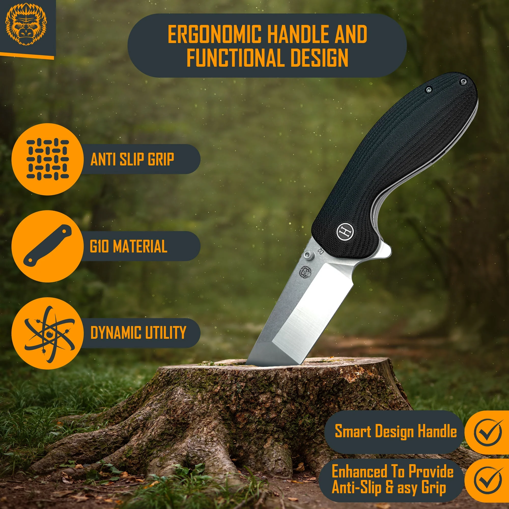 The Pioneer Folding Pocket Knife Giftset for Men and Women (Silver and Black) - Image 5