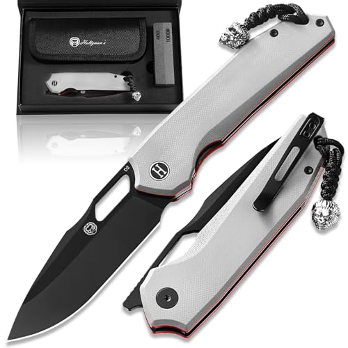 The Sentinel Folding Knife Giftset (black blade+dark grey/red liner G10 handle) - Image 8