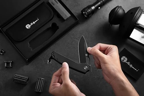 The Sentinel Folding Knife Giftset (black stonewashed blade+black G10 handle) - Image 4