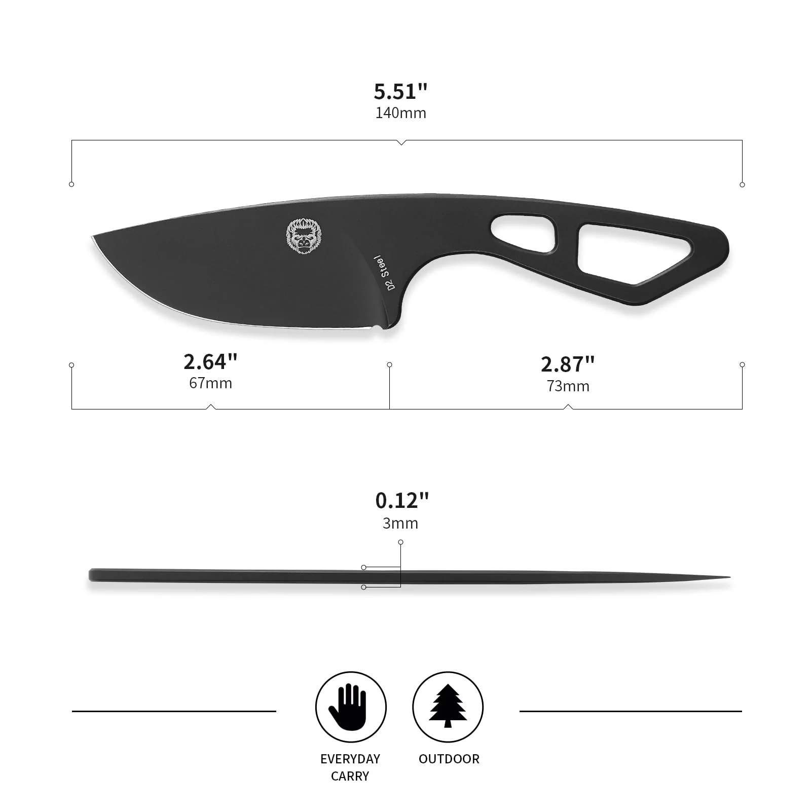 "THE SNAKEBITE" SURVIVAL NECK KNIFE - Image 5