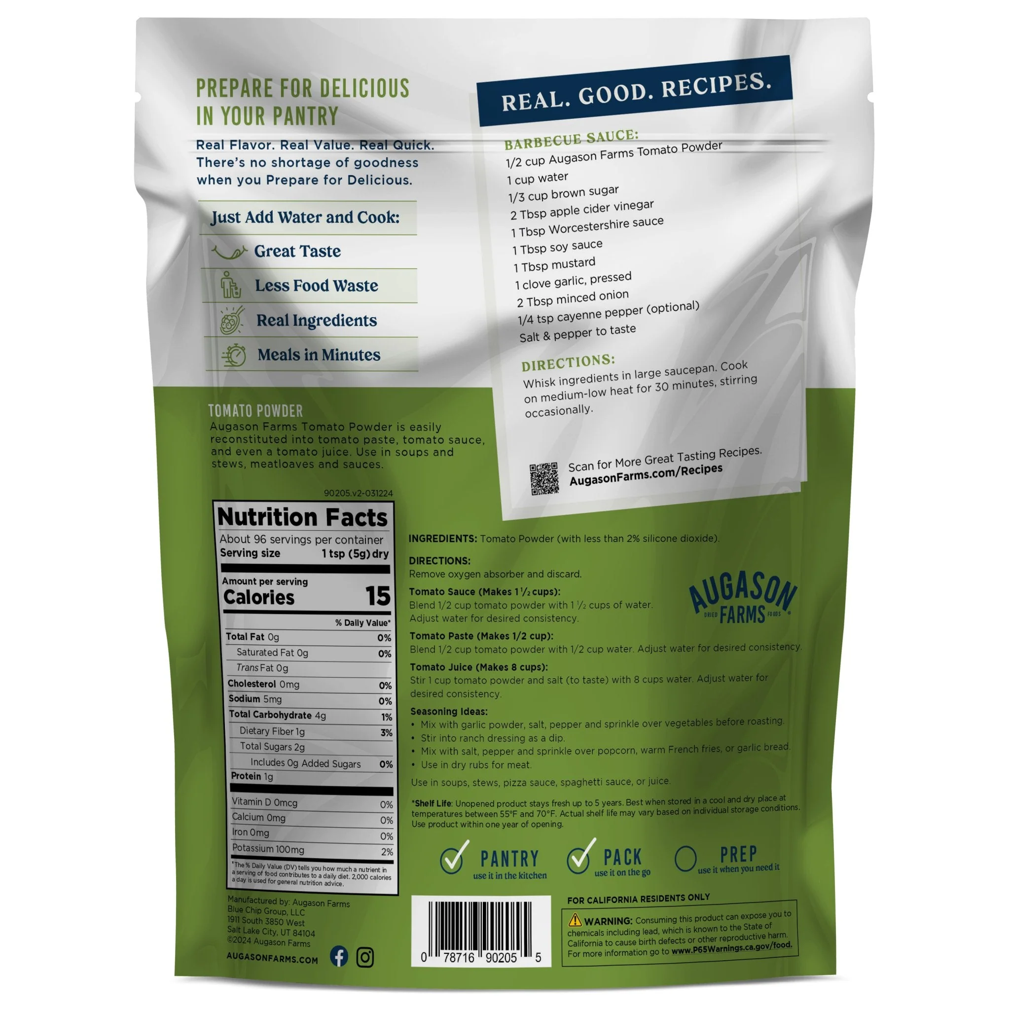Tomato Powder Pouch, 96 Servings - Image 2