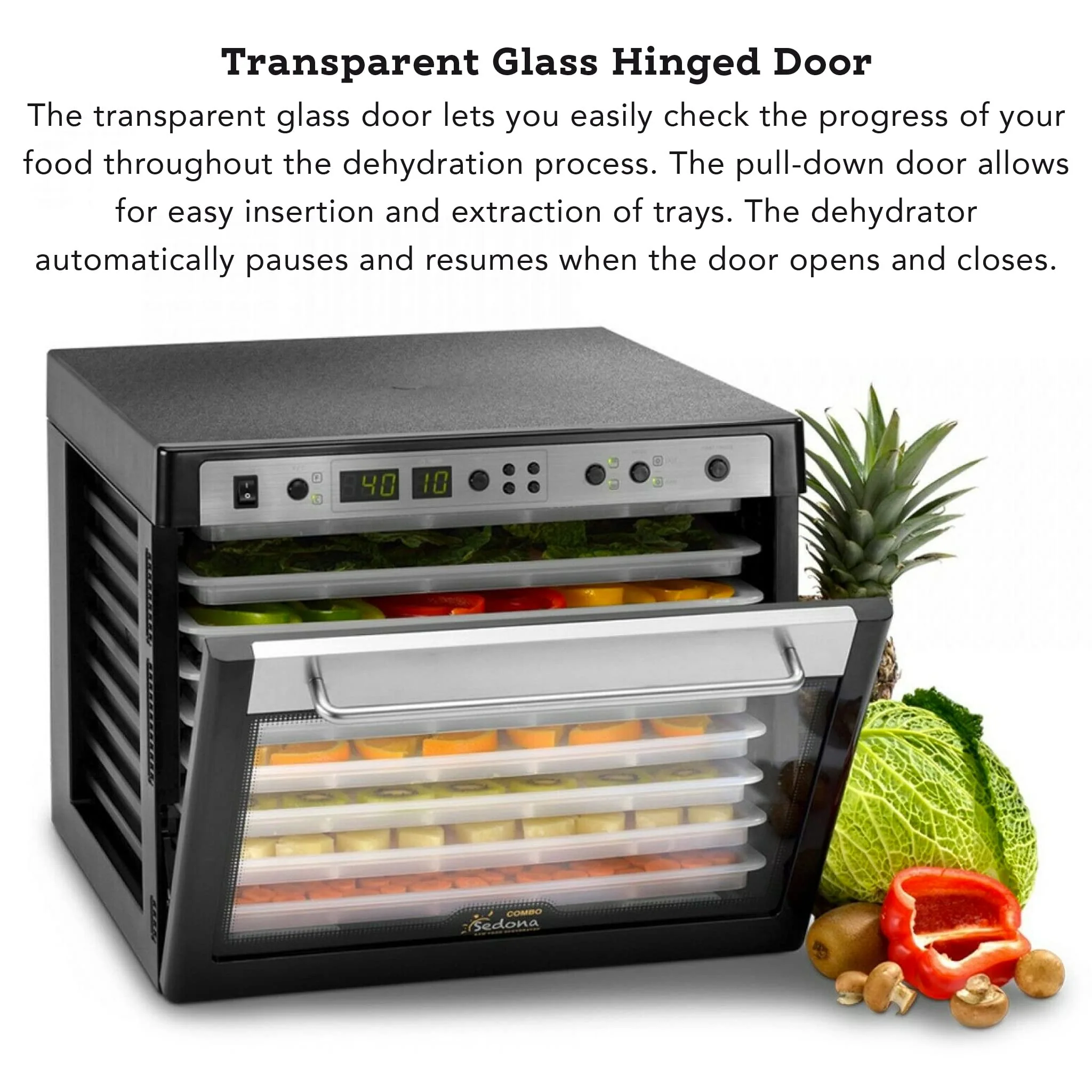 Tribest SD-P9150-B Sedona Combo Digital Food Dehydrator - Black - Image 2