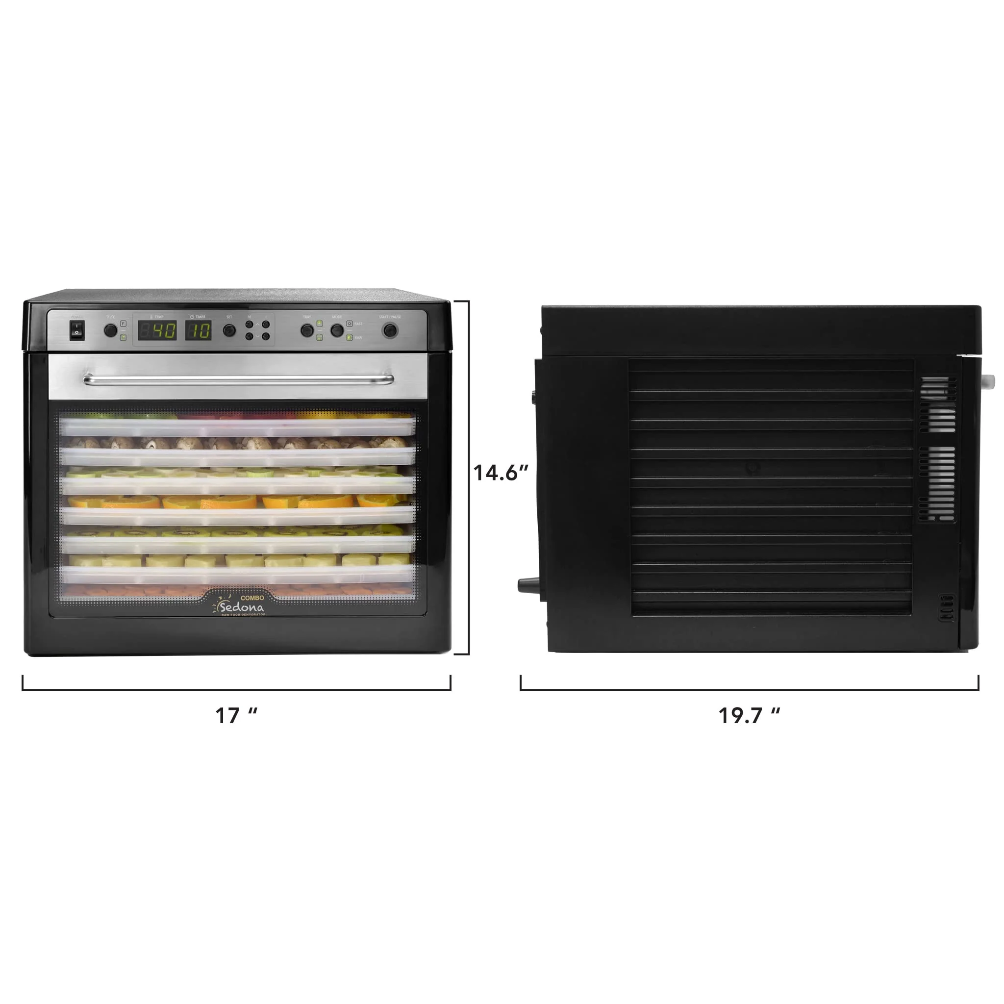 Tribest SD-P9150-B Sedona Combo Digital Food Dehydrator - Black - Image 7