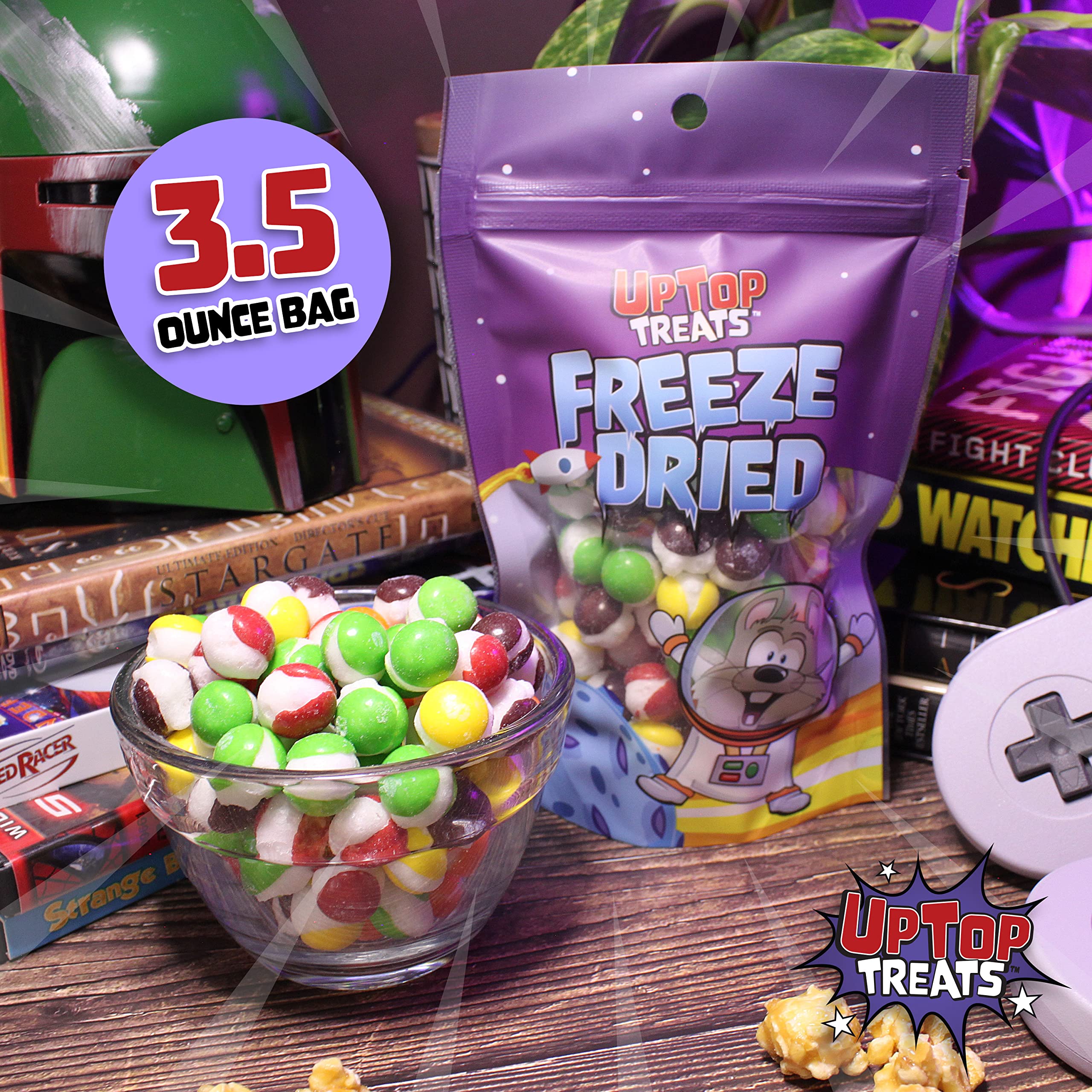 UpTop Treats Original Moon Rocks - Freeze Dried Candy - (3.5oz Bag) - Image 3