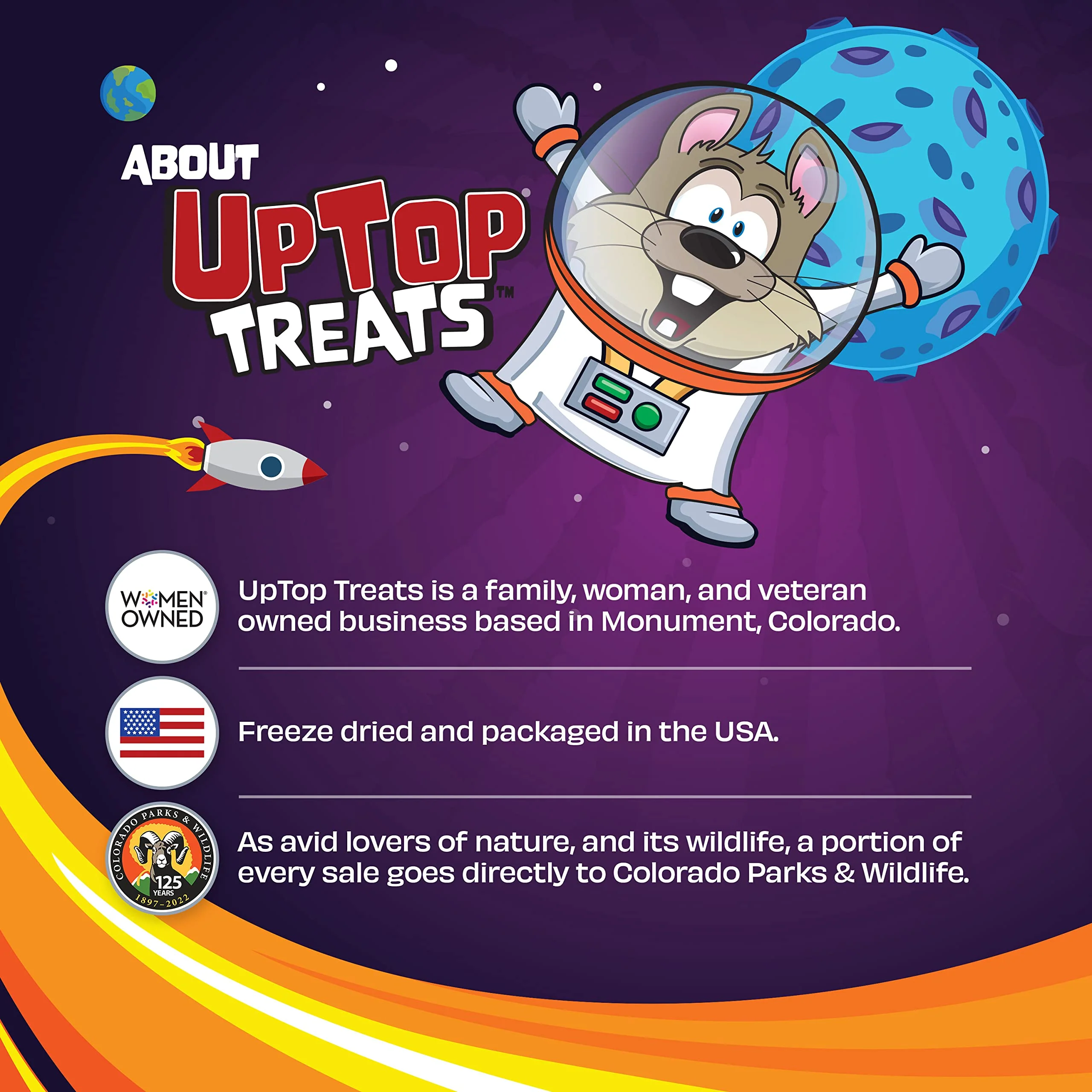 UpTop Treats Original Moon Rocks - Freeze Dried Candy - (3.5oz Bag) - Image 5