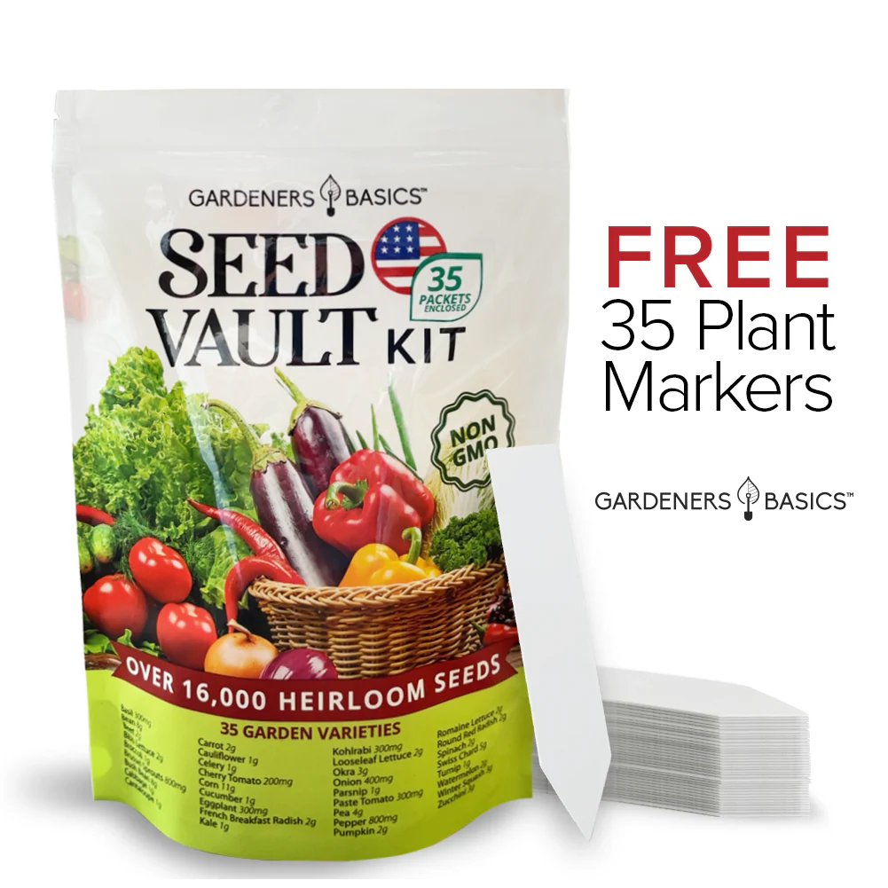 Vegetable Seed Vault Kit | 35 Variety Pack - Image 2