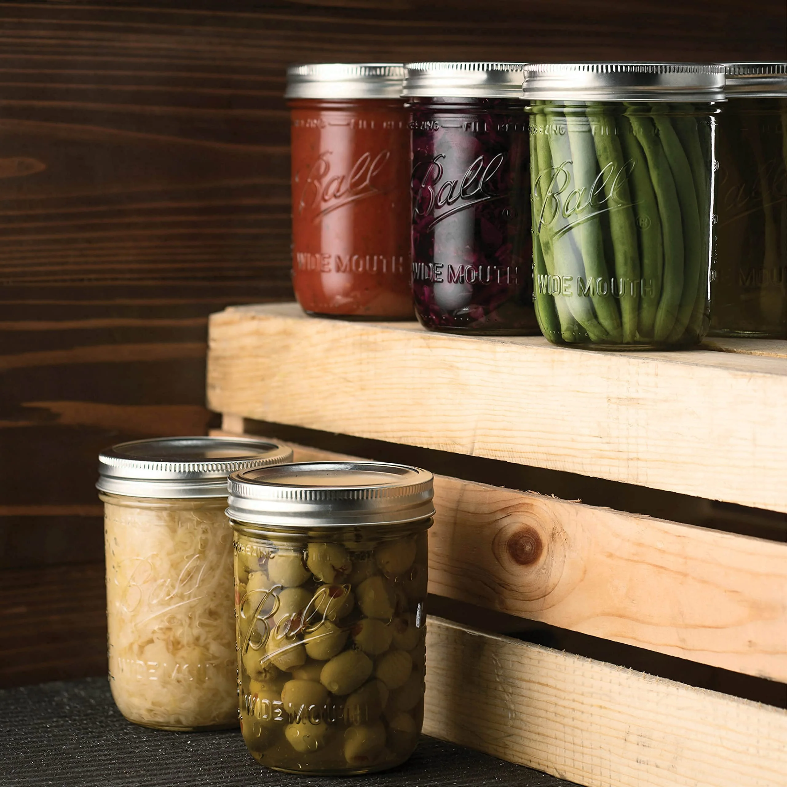 16 oz Wide-Mouth Mason Canning Jars - 5 Pack - Image 7