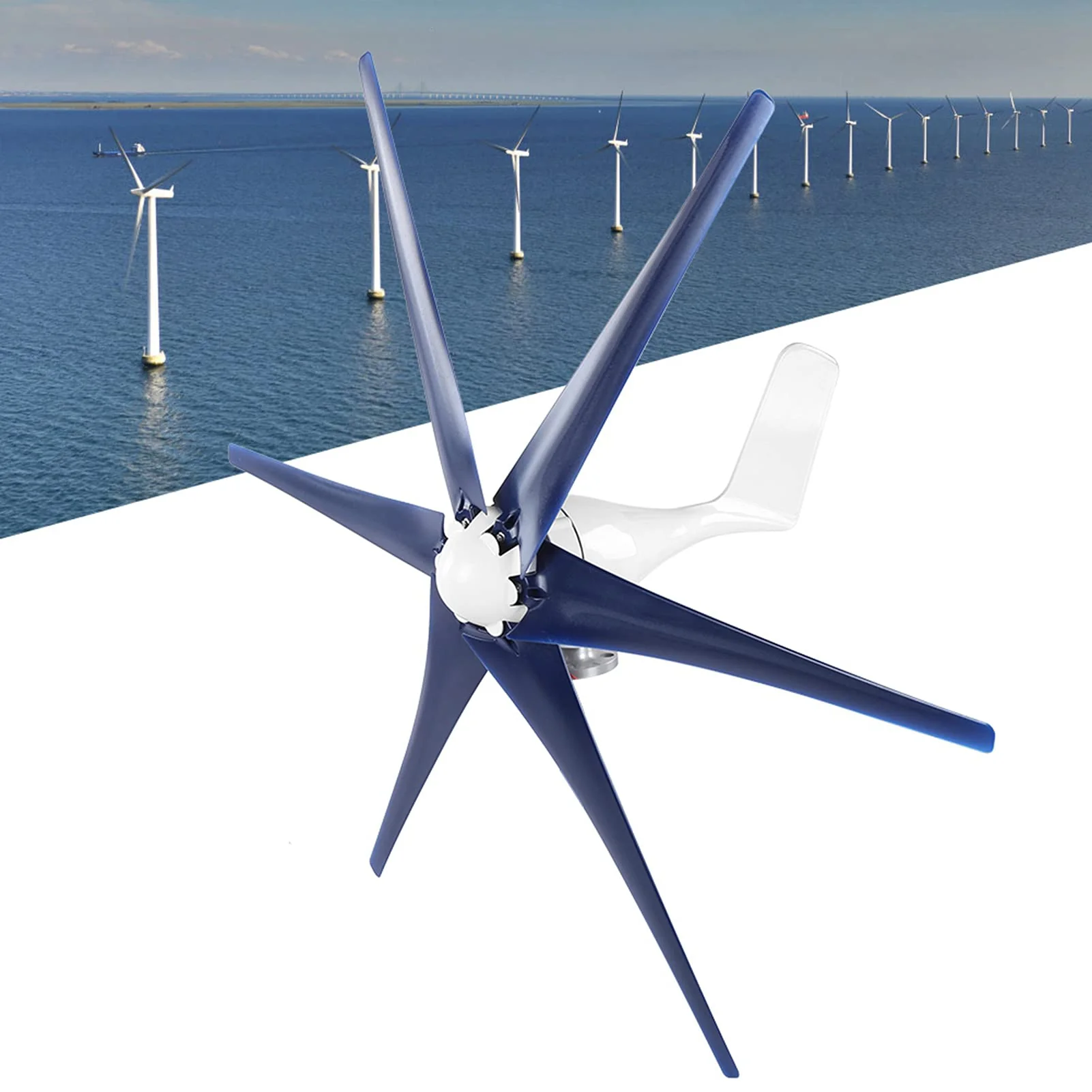 Wind Generator Kit 6 Blade Industrial Wind Turbine 24v 800W - Image 7