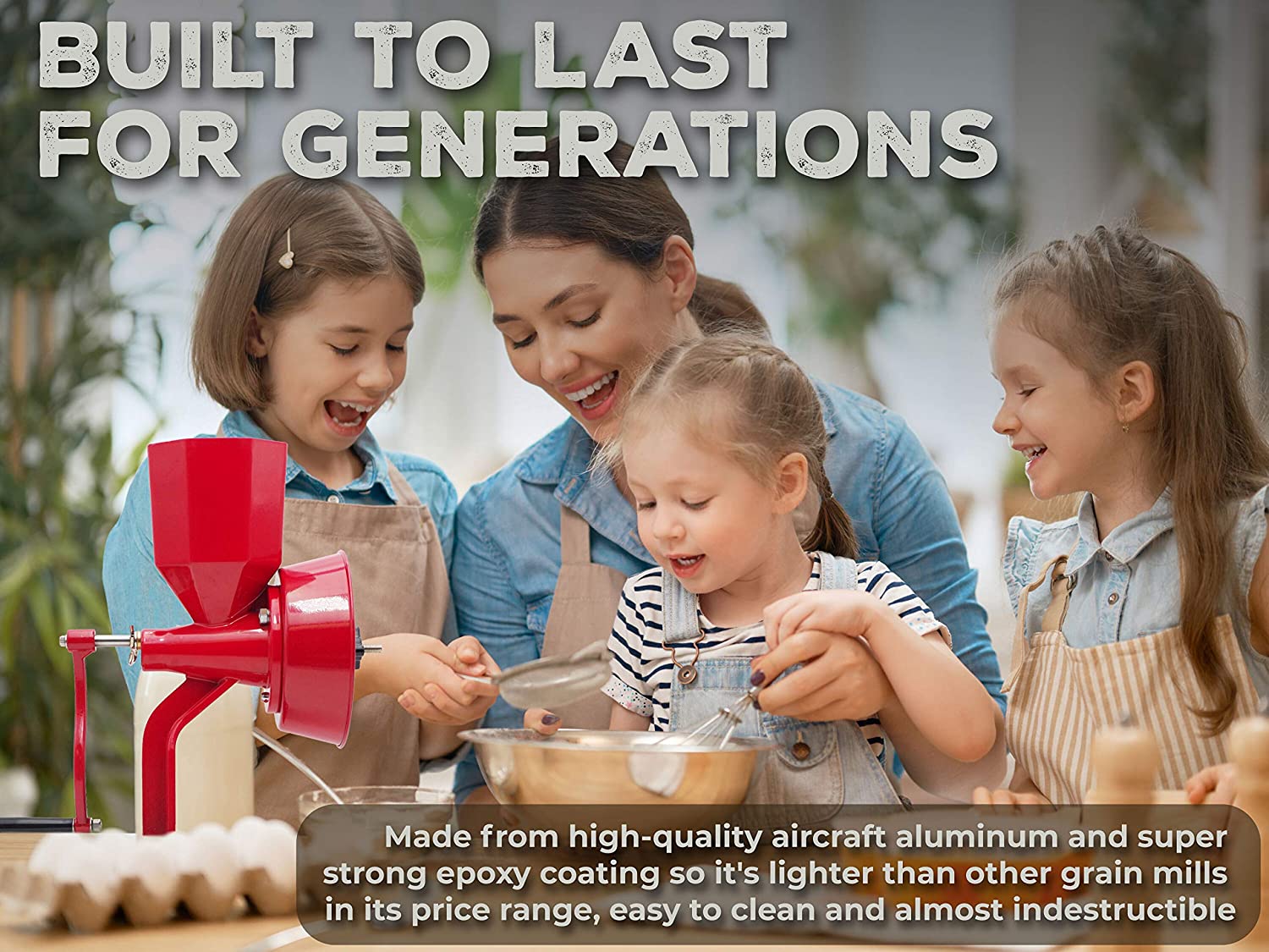 Wonder Mill Junior Grinder (Deluxe) Manual - Red - Image 4