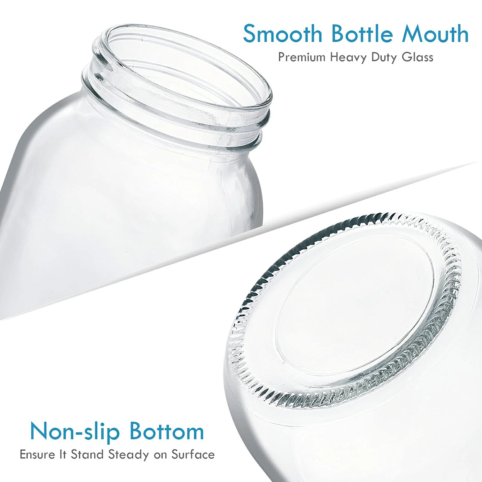 16 oz Wide-Mouth Glass Canning Mason Jars - 12 Pack - Image 7