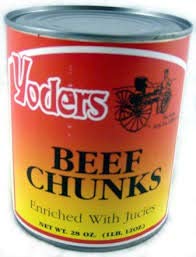Yoder's Canned Beef Chunks - Full Case - Image 4