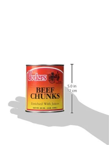 Yoder's Canned Beef Chunks - Full Case - Image 5