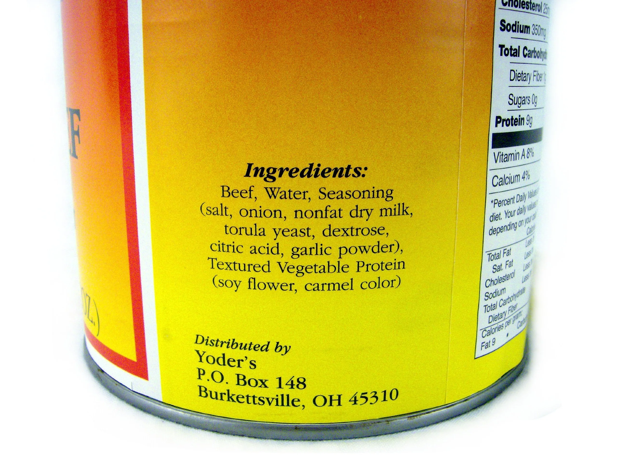 Yoders Canned Taco Seasoned Beef - 28oz Can - Image 3